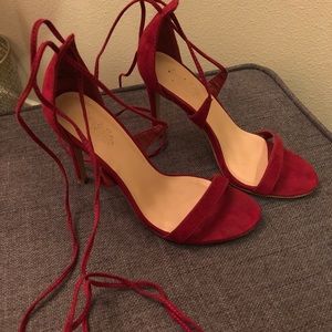 Lace up Open Toed High Heels